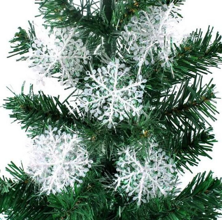 11cm Winding Plastic Christmas Snowflake