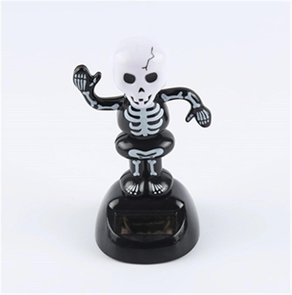 Solar Powered Bobbled Head Toy Halloween Dancing Skeletons for Promotion
