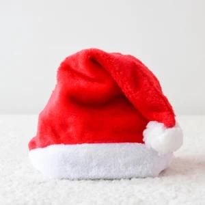 Christmas Santa Hat Plaid Santa Hat Luxury Christmas Hat for Christmas Costume Party and Holiday Event