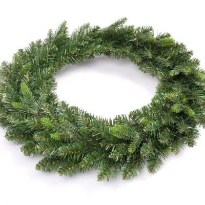 Yh1978 2021 Hot Sale Decoration Wreath 40cm PE PVC Christmas Wreath