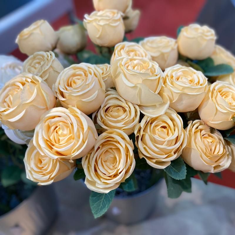 Dia8cm High Quality Roses Artificial Flowers Single Stem Flowers Rose for Wedding Decoration