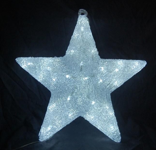 Acrylic Snowflake Light with LED (AR6528)