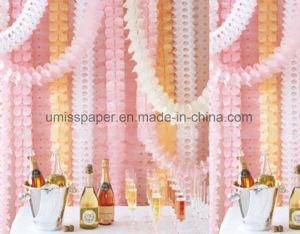 Umiss Four-Leaf Paper Flowers Garlands Party Streamers for Party Decorations