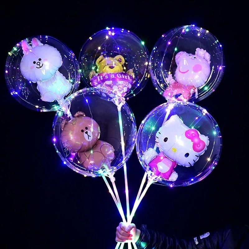 Cartoon Bobo Balloon Light LED Balloon for Christmas Wedding Party