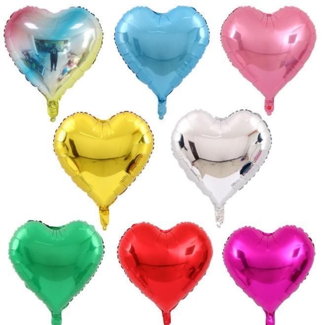 Wedding Birthday Party Decoration Love Heart Shape Aluminum Foil Balloon