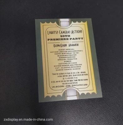 Customized Double-Sided Acrylic Invitations for Wedding and Hotel Celebration Card