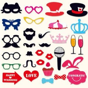 31PCS Fun Wedding Welcoming Beard Crown Photography Photo Props