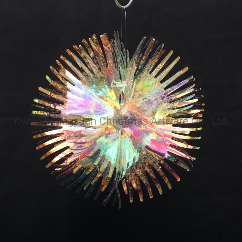 Christmas Pet Tinsel Flower for Holiday Wedding Party Decoration Hook Ornament Craft Gifts