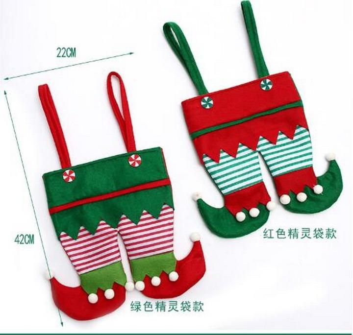 Christmas Elf Non-Woven Candy Gift Bag