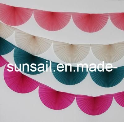 Tissue Garland Bunting Paper Fan Garland