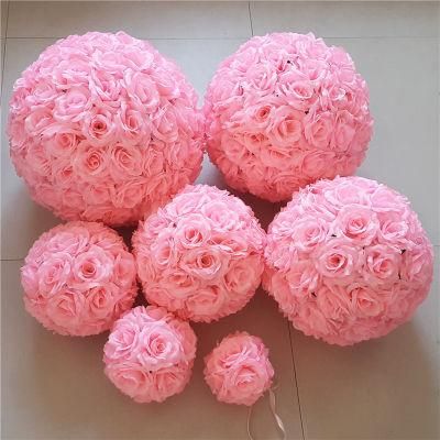 Rose Flower Ball Decoration Custom Factory Wholesale Wedding Flower Ball 20cm