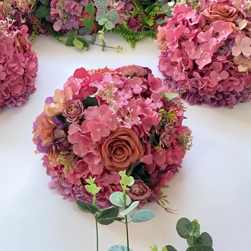 Customize Different Wedding Artificial Silk Flower Wall Panel Backdrop