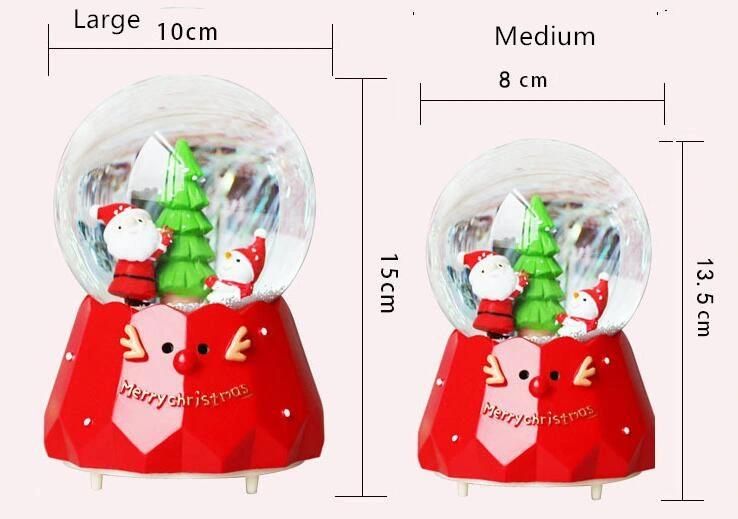 Popular Christmas Crystal Ball Music Box for Promotion