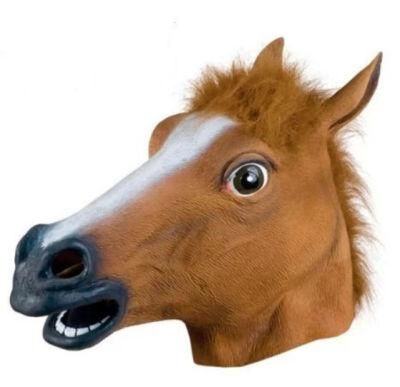 Fashion Halloween Factory Latex Horse Head Mask