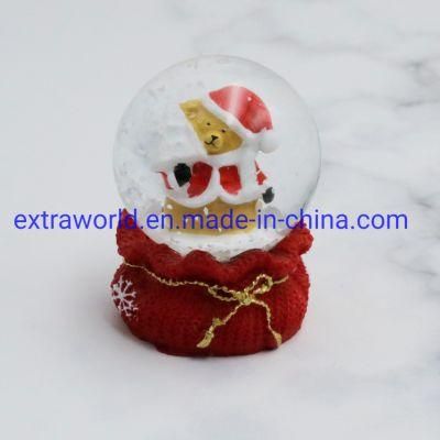 Various Design 3D Handcraft Resin Souvenirs Snow Ball for Christmas