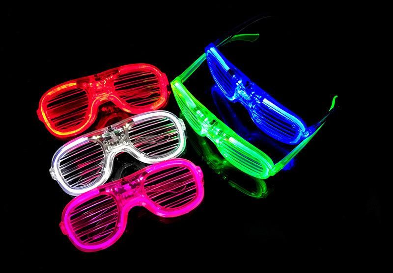 Christmas Decorations Glow Glasses Blinds LED Cool Light Holiday Gift Party Supply Glasses
