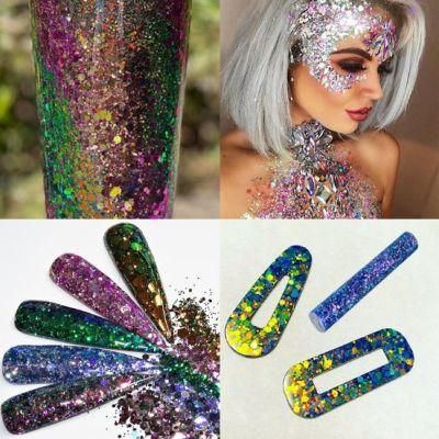 Galaxy Chameleon Chunky Glitter Colour Shift Glitter Resin Craft Supplies Nail Glitter