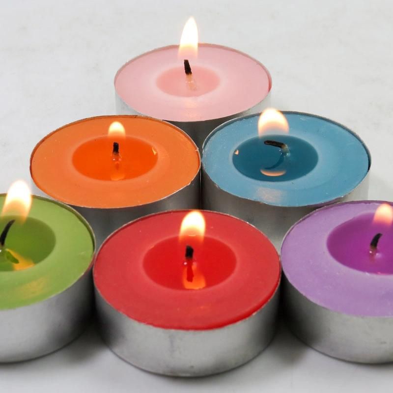 8 Hours Unscent White Cheap Mini Paraffin Tealight Candles for Wedding