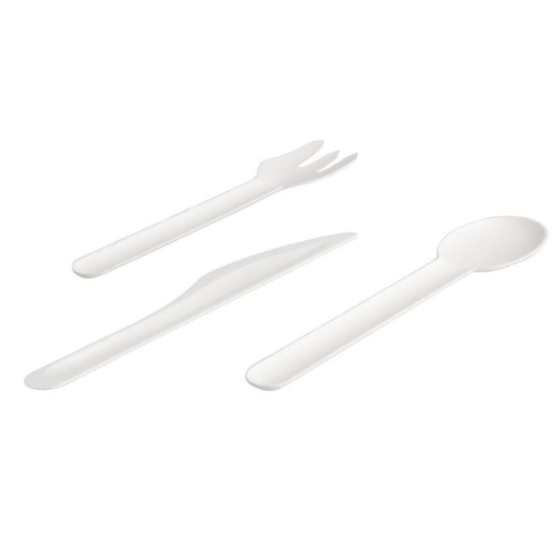 Biodegradable Disposable Sugarcane Bagasse Paper Cutlery Set Biodegradable Dinnerware