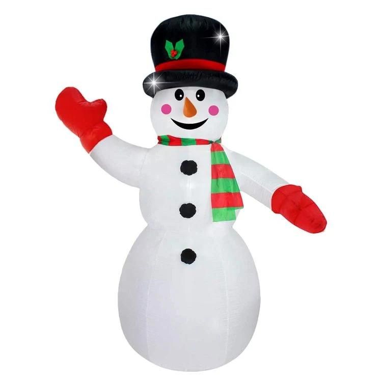 2022 Santa Claus Inflatable Model Christmas Decorative Snowman Inflatable Christmas Snowman