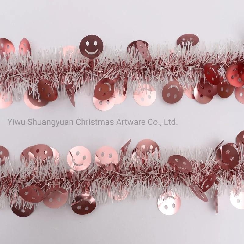 Champange Gold Christmas Pet Tinsel Garland