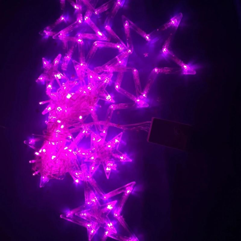 LED Flashing Star String Fairy Lights Wedding Curtain String Lights