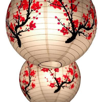 Custom Round Paper Lanterns with Logo Printed