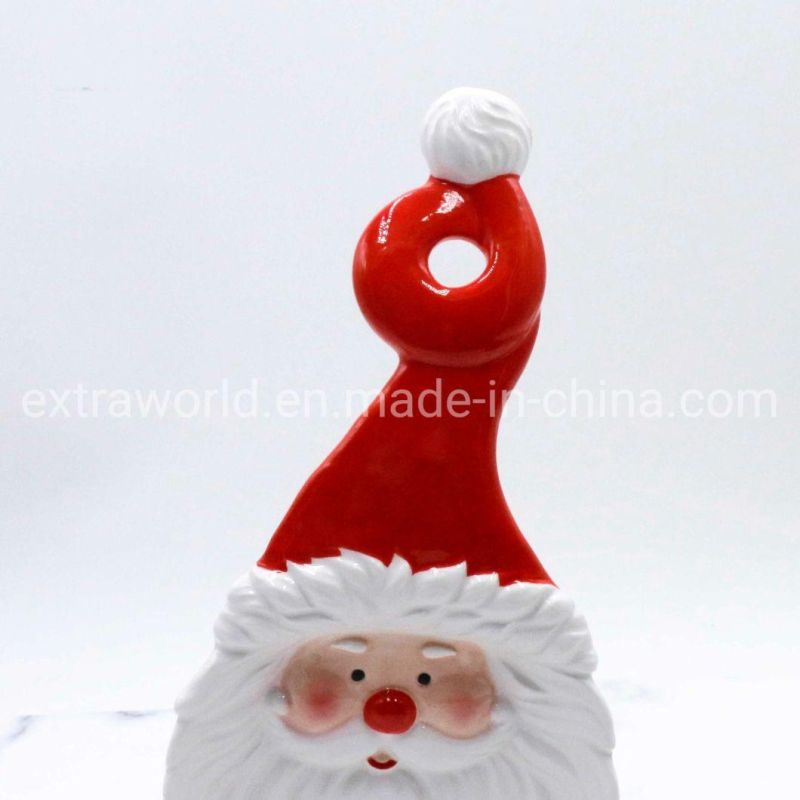 Customized Christmas Santa Hand-Painted Ceramic Spoon Home Decor