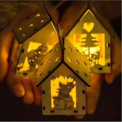 Christmas Lights Cabin Pendant Xmas Tree Decoration Furniture Kids Gift