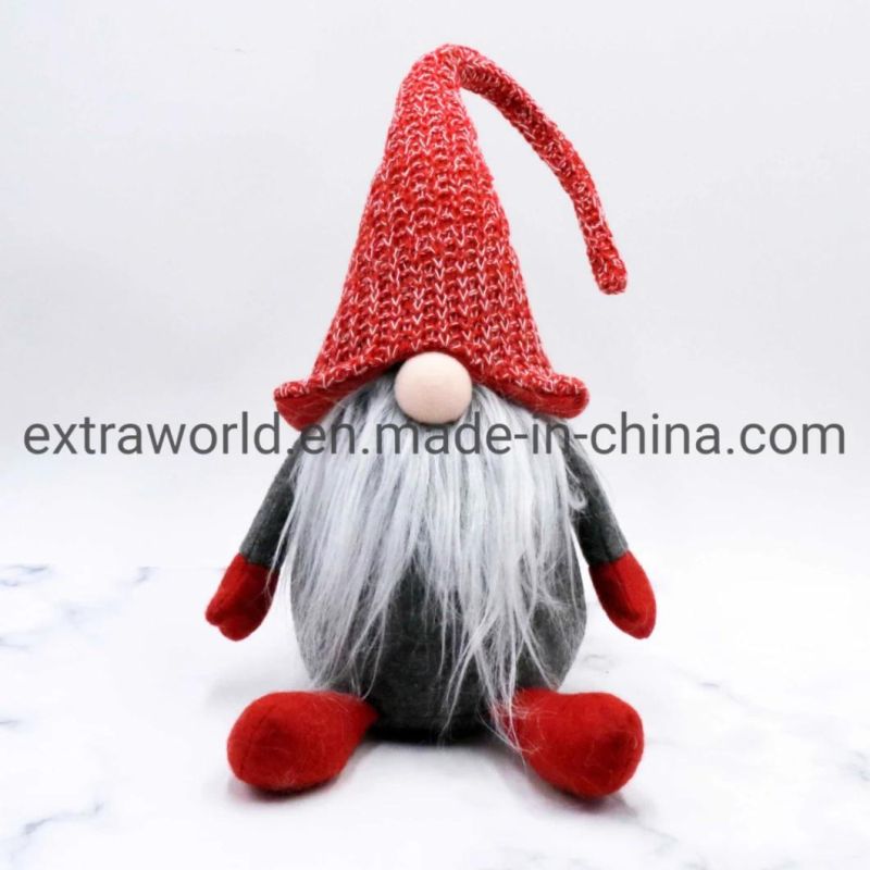 Plush Handmade Holiday Christmas Elf Goblin Perfect Home Decoration Ornaments