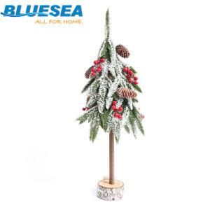 Desktop Falling Snow Mini Christmas Tree Wooden Desktop Shopping Mall Window Decoration