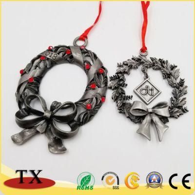 Custom Metal Christmas Hang Ornament for Christmas Gifts Decoration Products