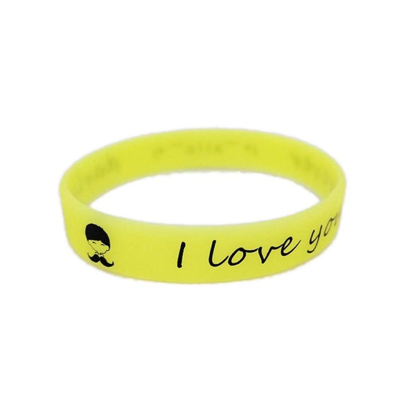 Glow in The Dark Silicone Bracelets for Valentines Day