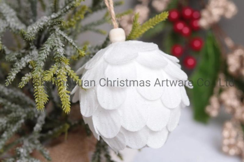 New Design High Sales Christmas Foam Flower Ball for Holiday Wedding Party Decoration Supplies Hook Ornament Craft Gifts