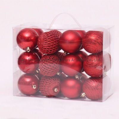 Plastic Christmas Tree Ornaments Colorful Christmas Balls