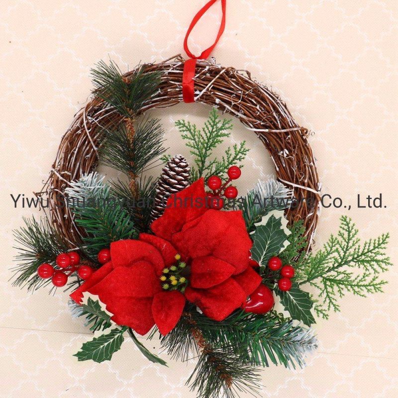 High Quality Christmas Wreath Decorative Christmas Swag Prelit Christmas Wreath