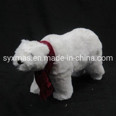 Christmas Decoration White Foam Bear