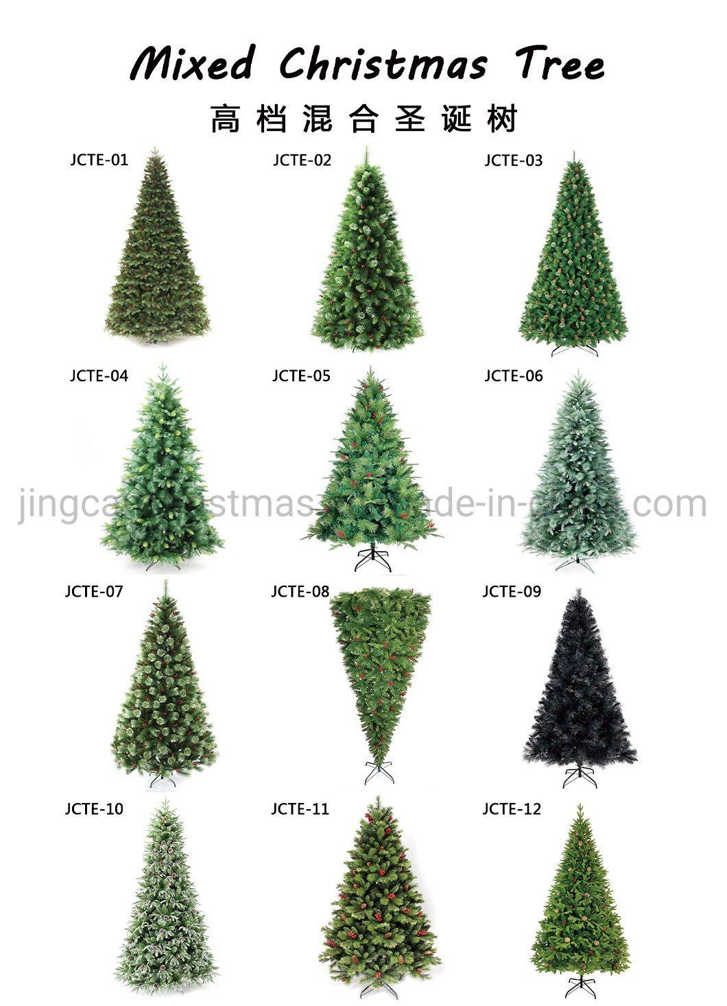 Dec. Metu Slim Flock Christmas Tree with LED Light
