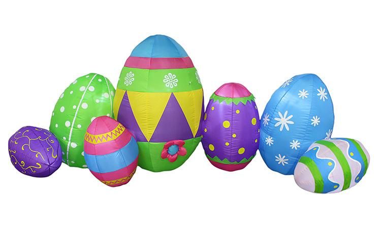 Wholesale Easter Eggs Plastic Inflatable Easter Egg Easter Egg Basket
