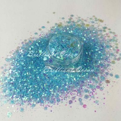 New Arrival Blue Series Glitter Powder Glitter for Nail Crafts Hair Art Decoration