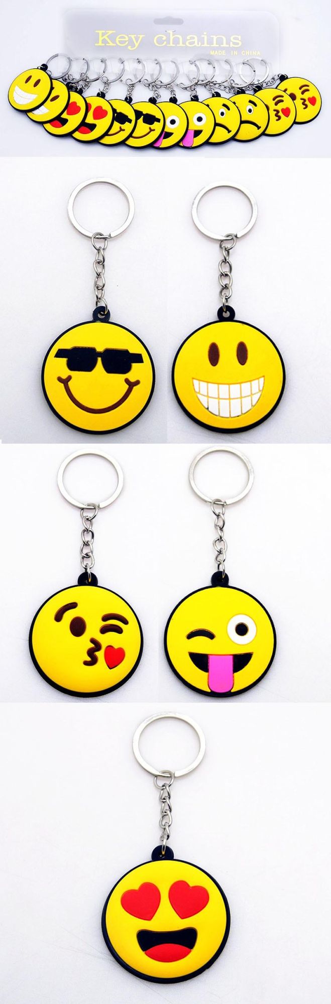 Custom 3D Soft PVC Rubber Keychain for Promotion Giveaway