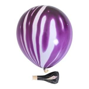 10PCS 12inch Marble Agate Round Latex Balloon Air Helium Balloon