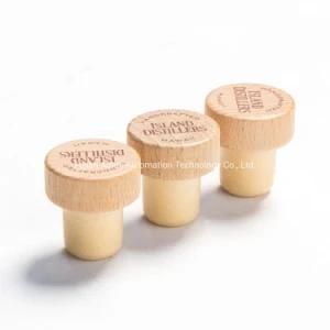 Wooden Spirits Bottle Cap Synthetic Stopper for Spirits Glass Bottle