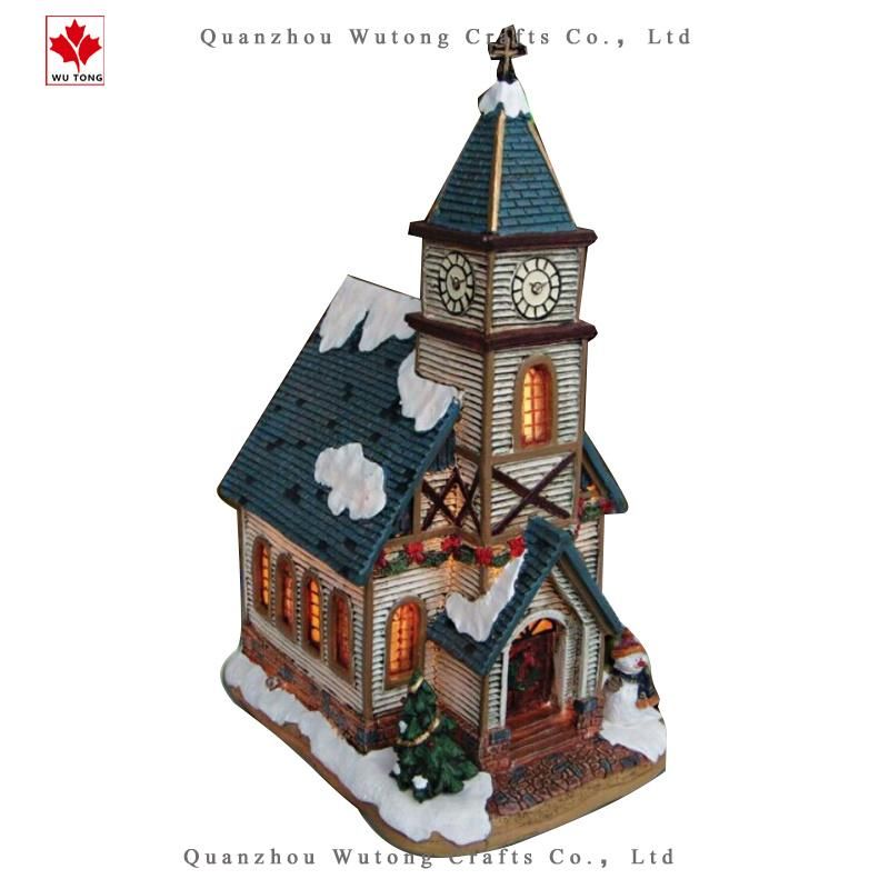 Village Style Christmas LED House Decoration Gifts