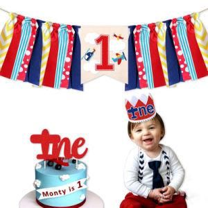 1st Birthday Themed Streamers Cake Ornaments Perfect for a First Birthday Party
