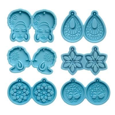 Christmas Decoration Custom Earrings Jewelry Keychain Epoxy Resin Silicone Mold