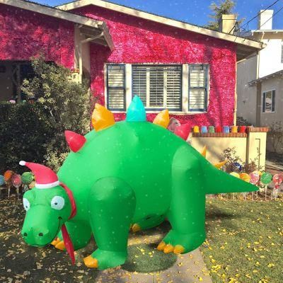 Inflatable Dinosaur with IC Control Light Christmas Decoration Inflatable Toys Advertising