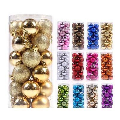 Hotsale Assorted Stock 4cm 5cm 6cm 7cm 8cm Colorful Plastic Christmas Balls