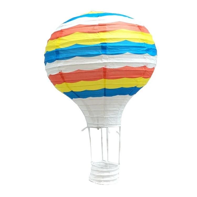 Factory 12"16"Color Printing Hot Air Balloon Lantern New Year Christmas Shopping Mall Bar Kindergarten Wedding Birthday Party Decoration