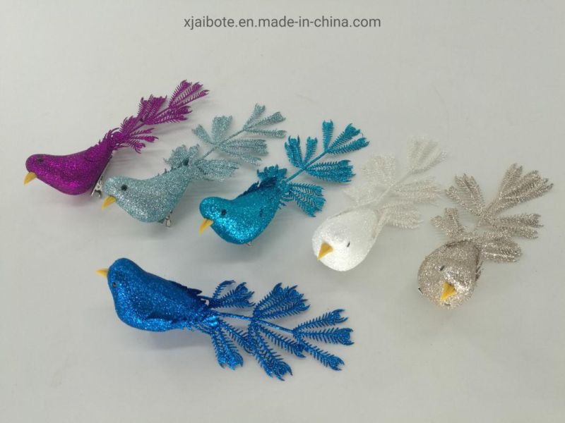 Wholesale Hand-Painted Hanging Foam Bird Shaped Baubles